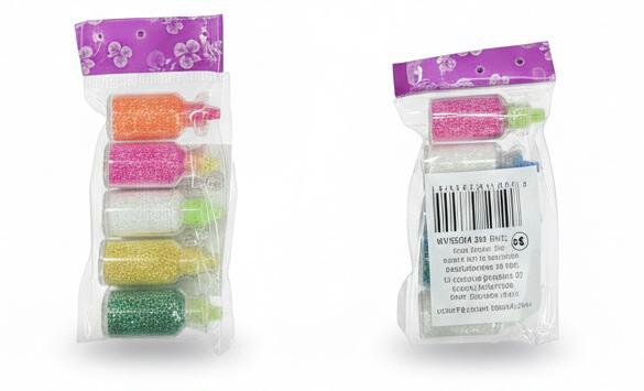 !!אקססוריז סט 5  בקבוק נצנצים שקית6304/1-50