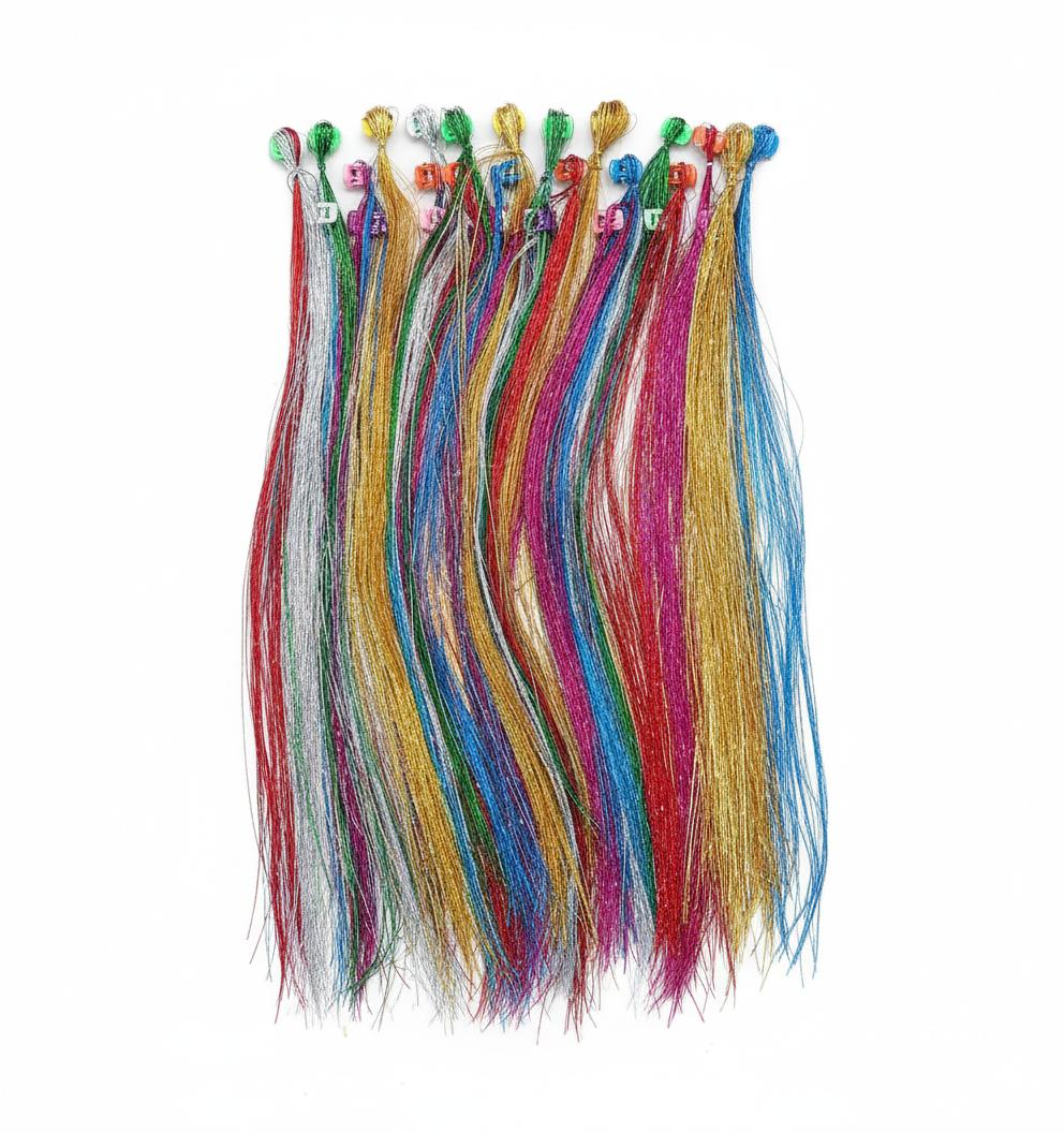 !!!אקססוריז תוספות שיער נצנצים בלוח0293/1-30