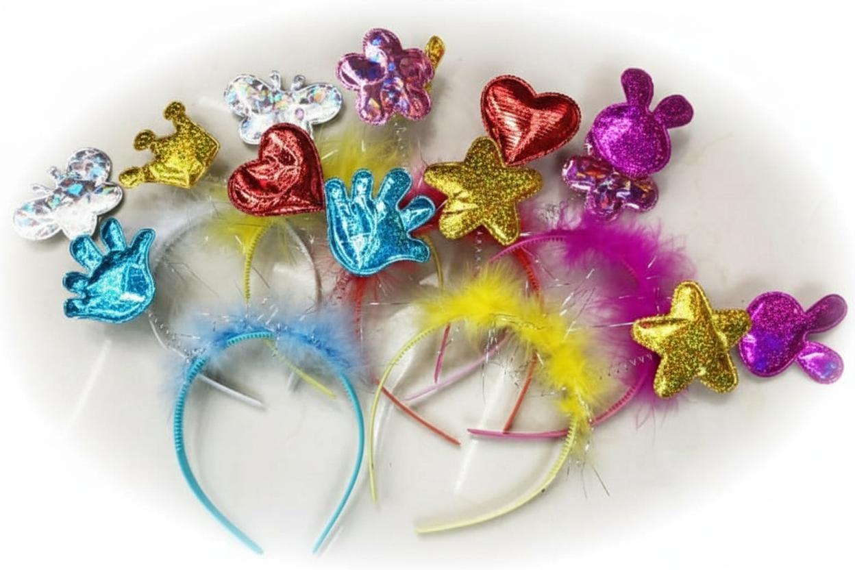 קשת שיער &amp; פרווה זוהרות 6313/1200/1-12