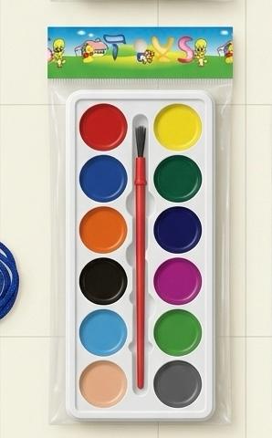 ככ-צבעי מים 12יח לוח8878A