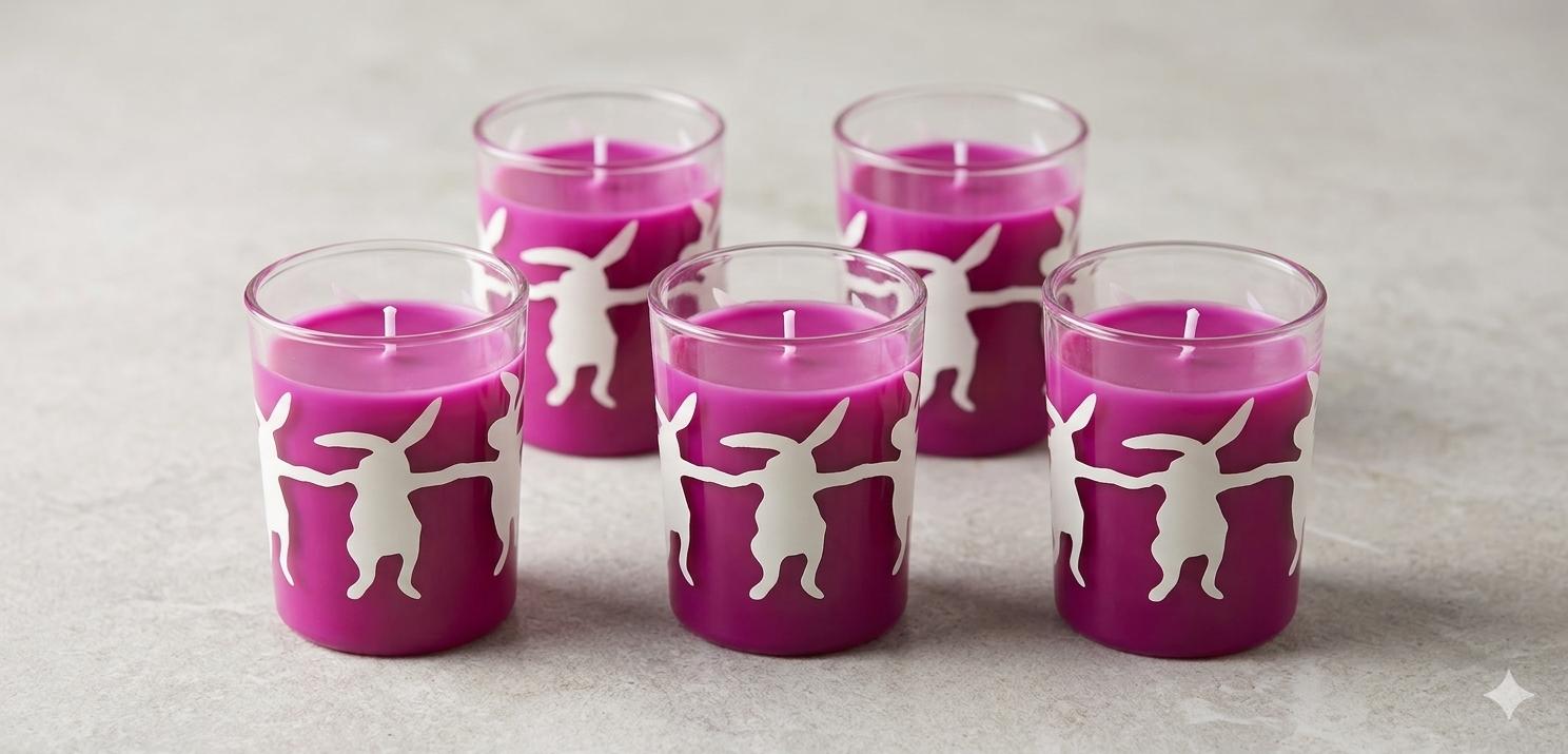 !!לבית נרות ג'ל בכוסית3293/250