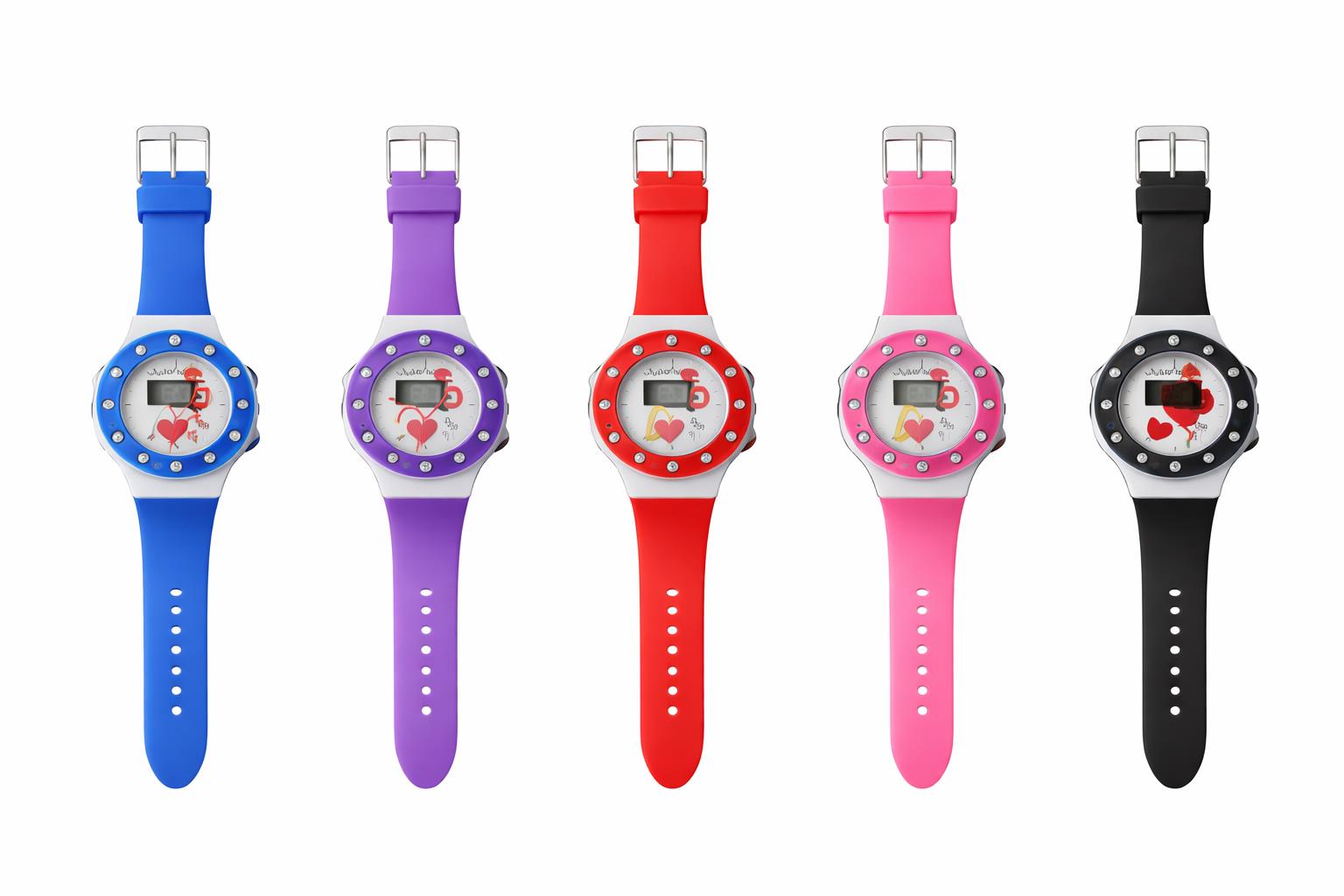 שעון יד דיגיטלי מיקס צבעים8561A/1-50