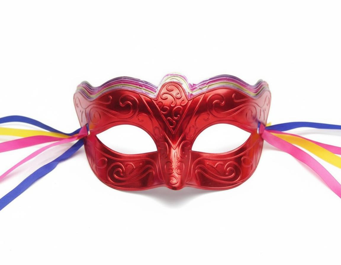 מסיכה נשף פלסטיק מיקס9588B/600/1-12