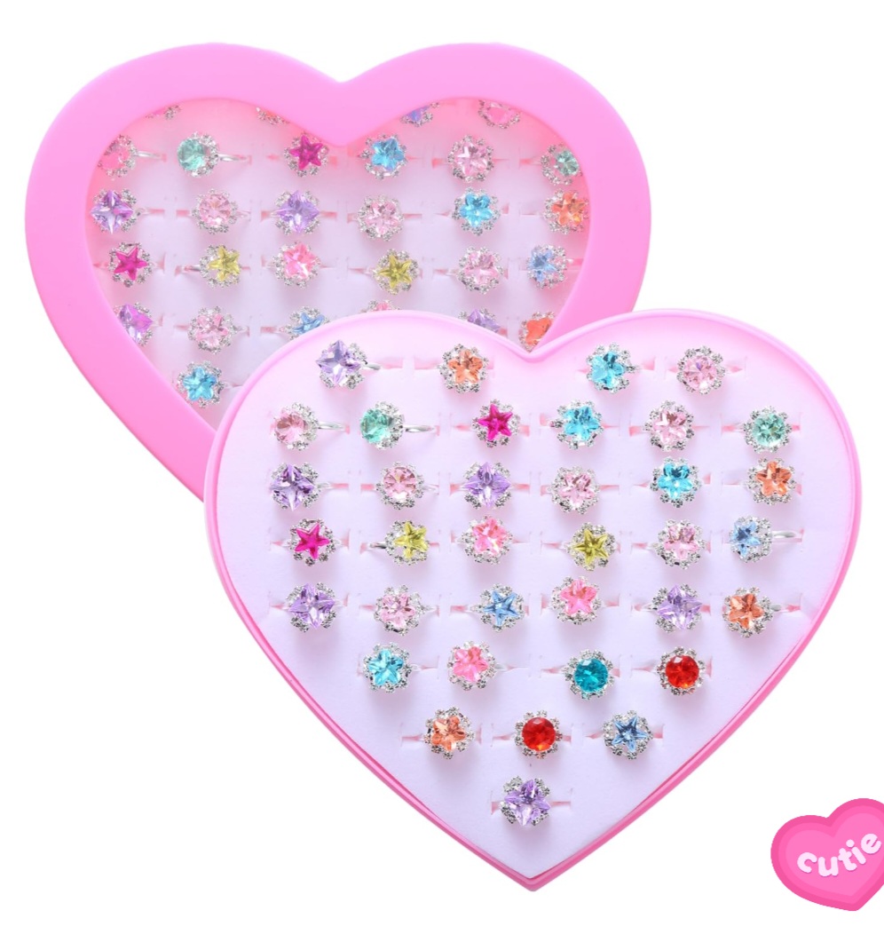 טבעות בלבבות 36יח יהלום חדש8401D