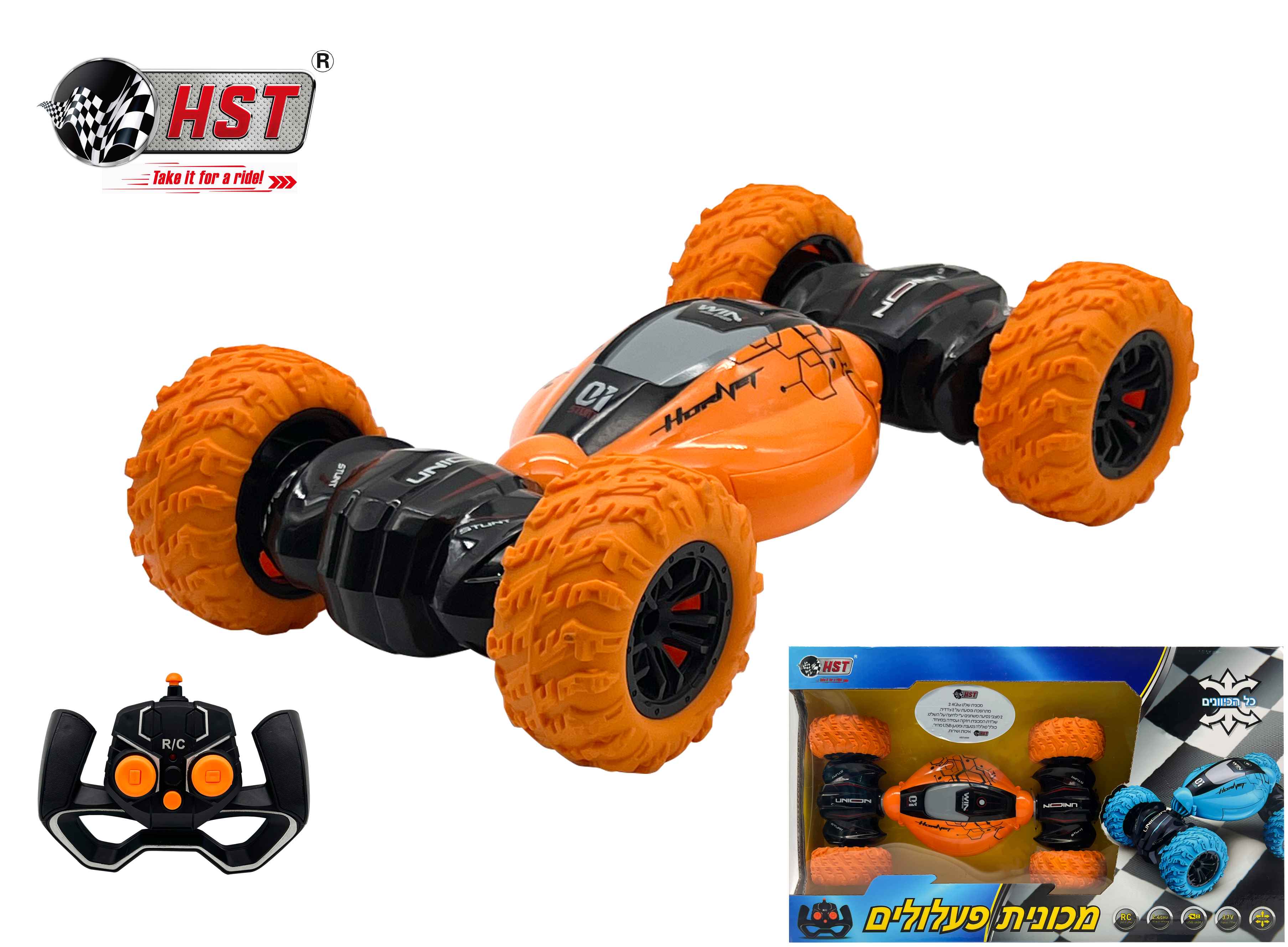 אוטו שלט רחוק פעלולים מתהפכת9555/1-12