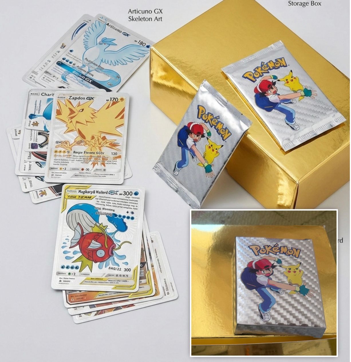 קלפים פוקימון פלסטיק (27יחידות)כסף חדש9125/1-20