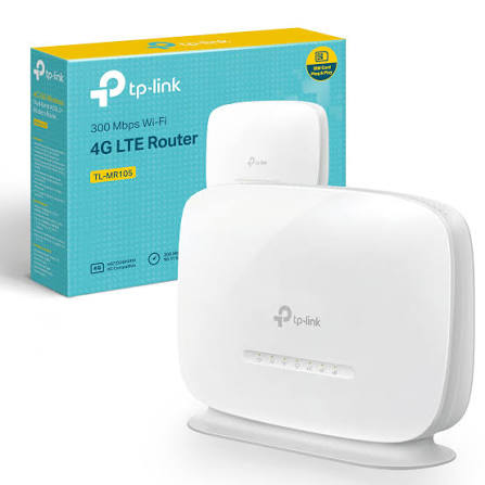 ראוטר עם סים tp link  mr105 4g 300mbps