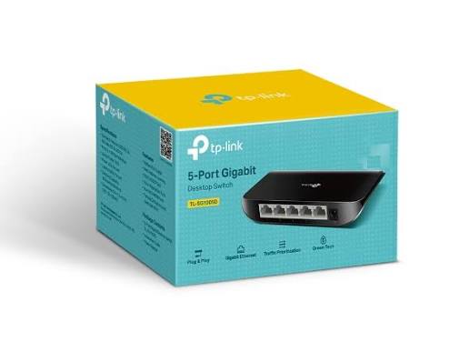 סוויצ מתכתי  5 יציאות מהיר  tp link sg105s switch 1g
