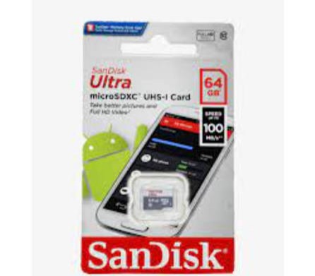 כרטיס זיכרון 64g micro sd ultra  sandisk