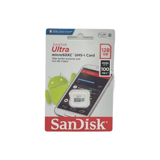 כרטיס זיכרון 128g micro sd ultra  sandisk