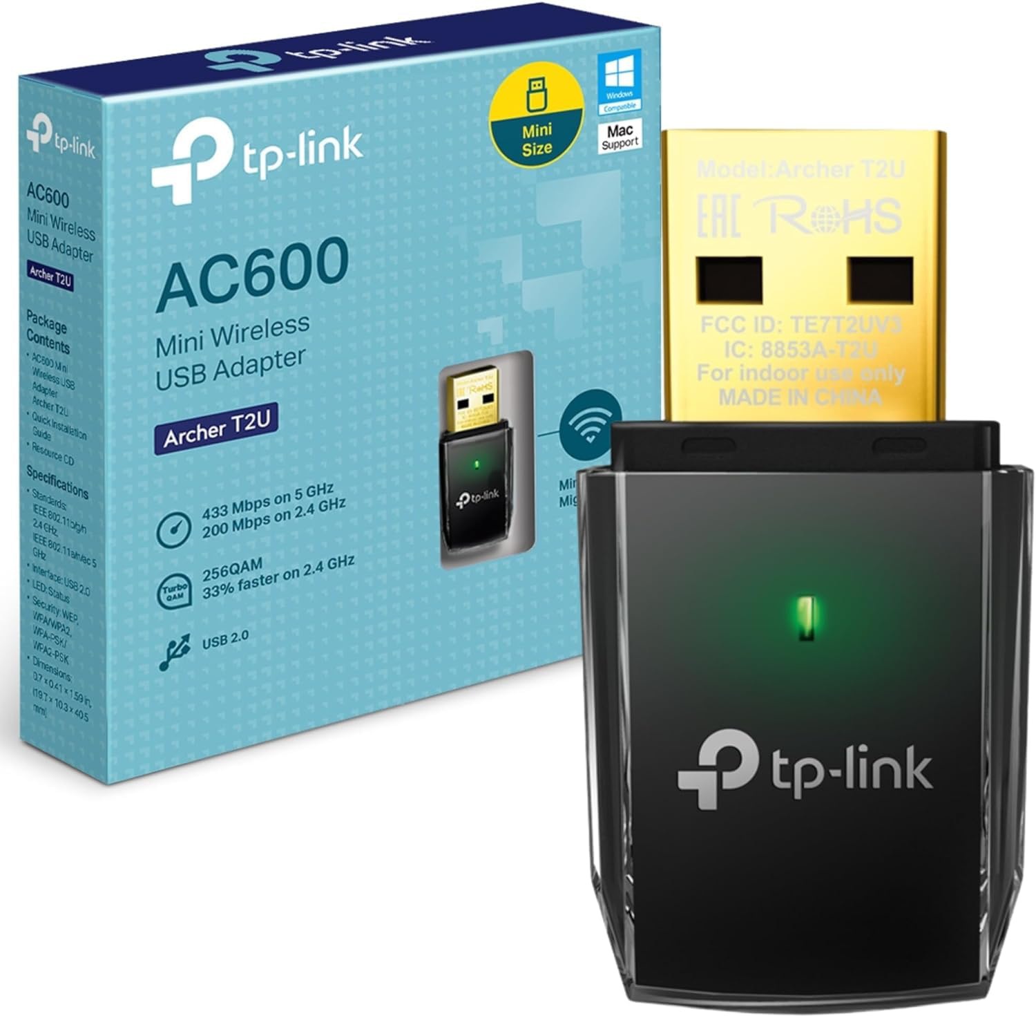 כרטיס רשת אלחוטי  tp link ac600 600mbps