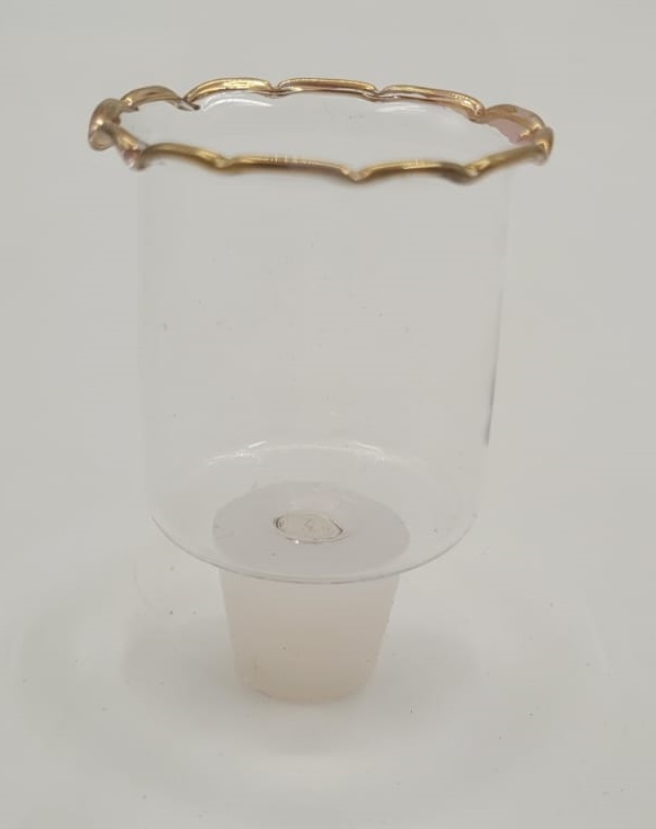 זוג כוסיות מעוטרות דגם עיטור (16 זוגות במארז)