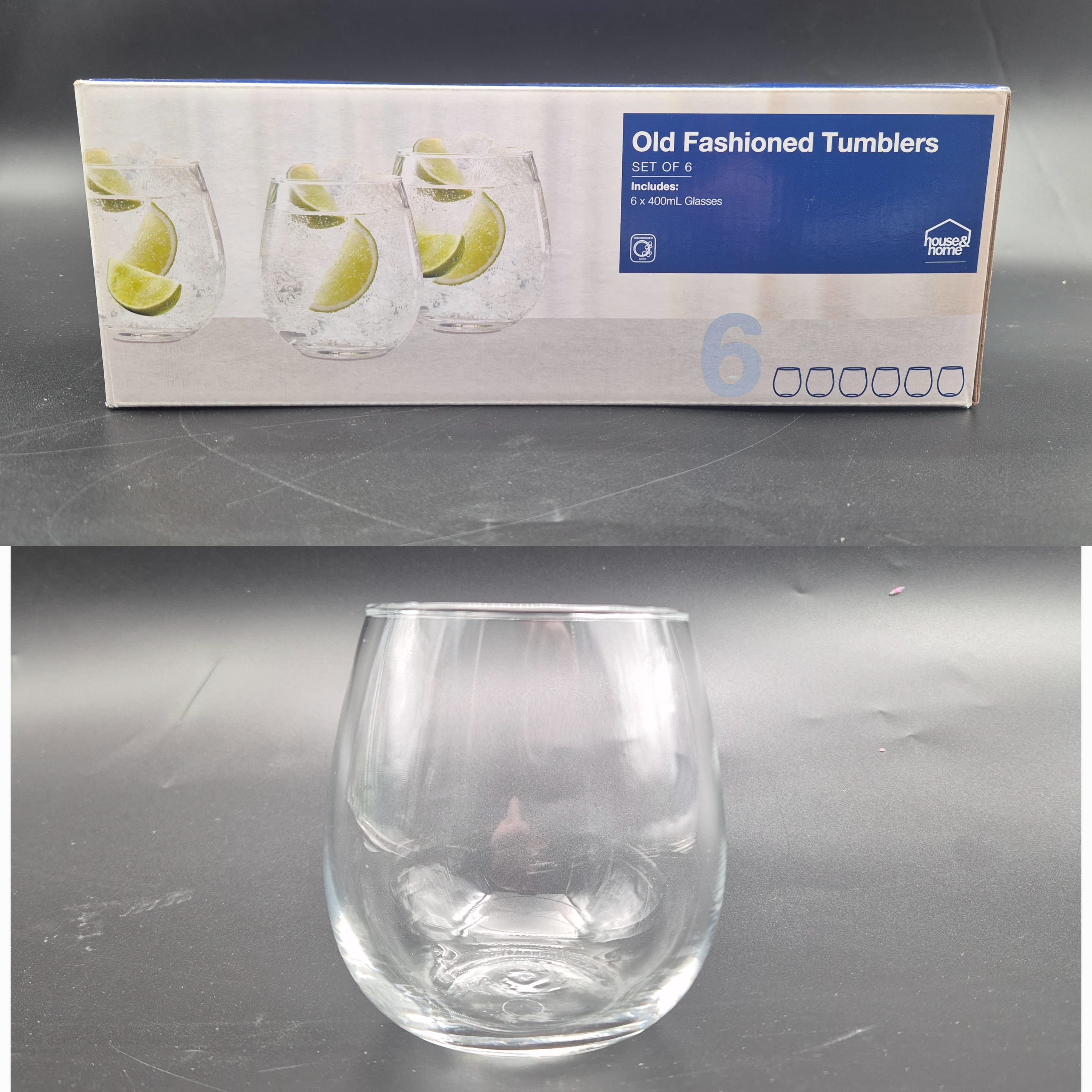 מארז 6 כוסות אולד פאשן 400 מ"ל (4בקר')