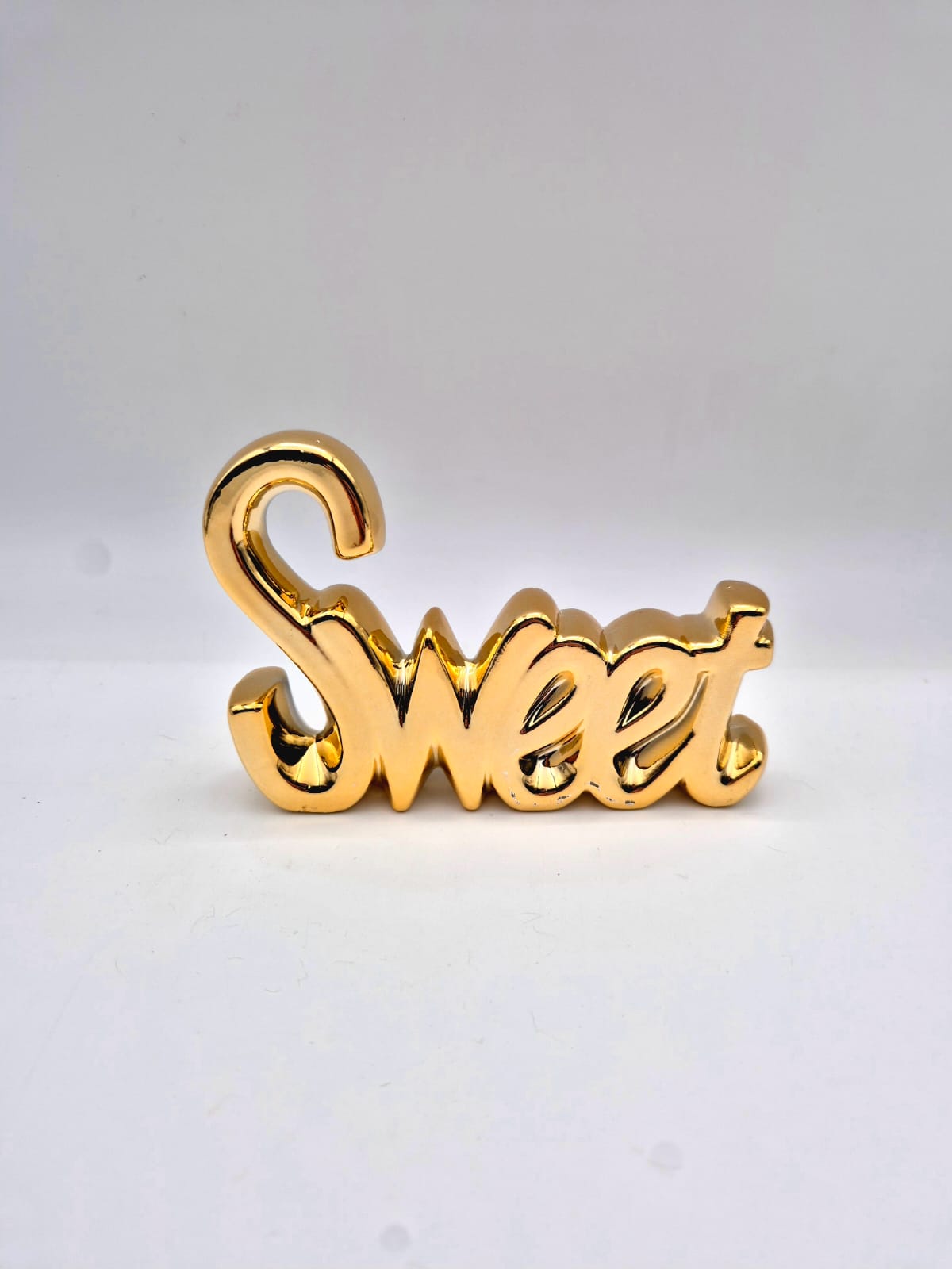 קישוט SWEET זהב חרסינה (5בקרטון)