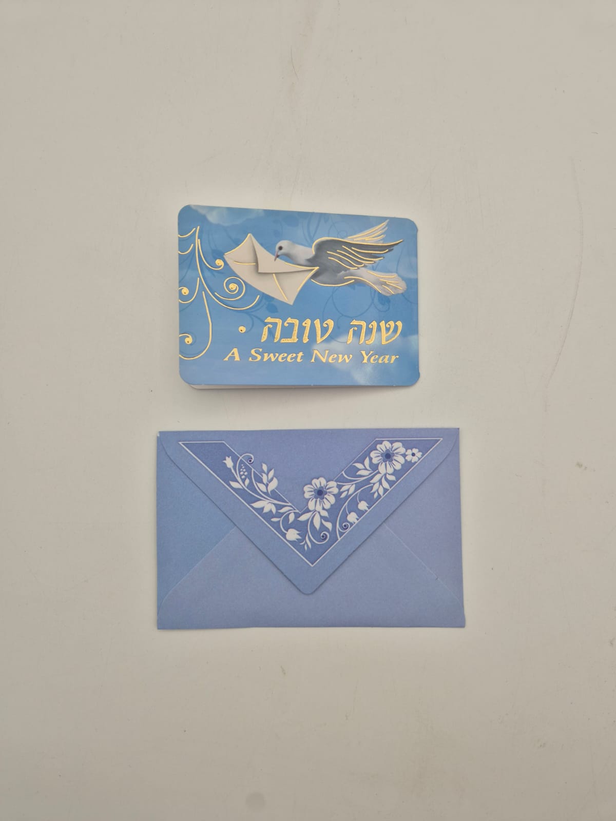 כרטיס ברכה דגם שנה טובה (100 יח' במארז)