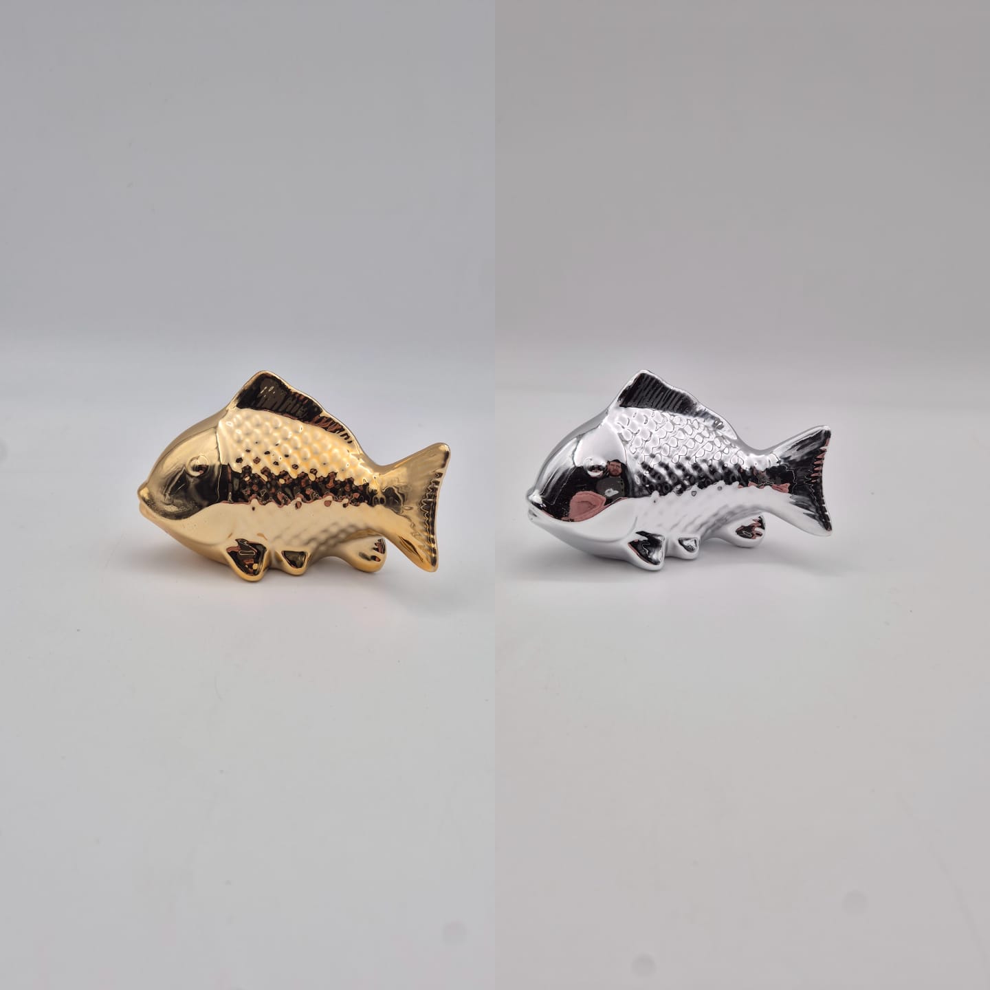 דג זהב/כסף חרסינה (144בקרטון)