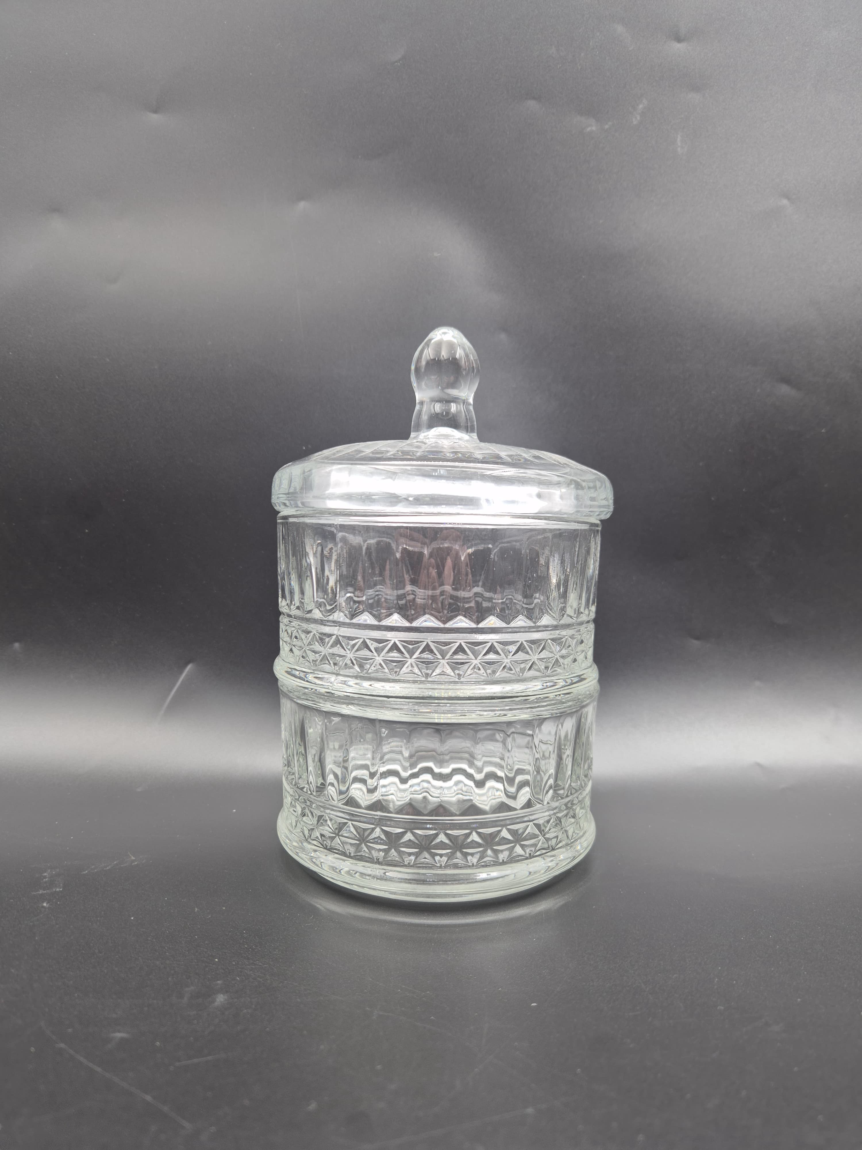 כלי זכוכית לעוגיות 2 קומות