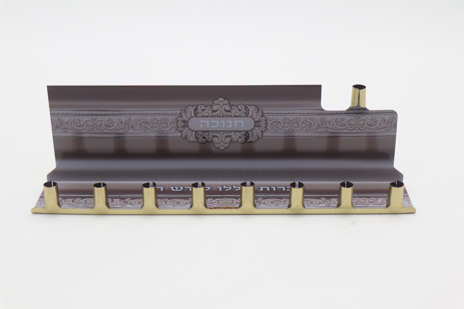 חנוכיית פח דגם כסף (100 בקר')