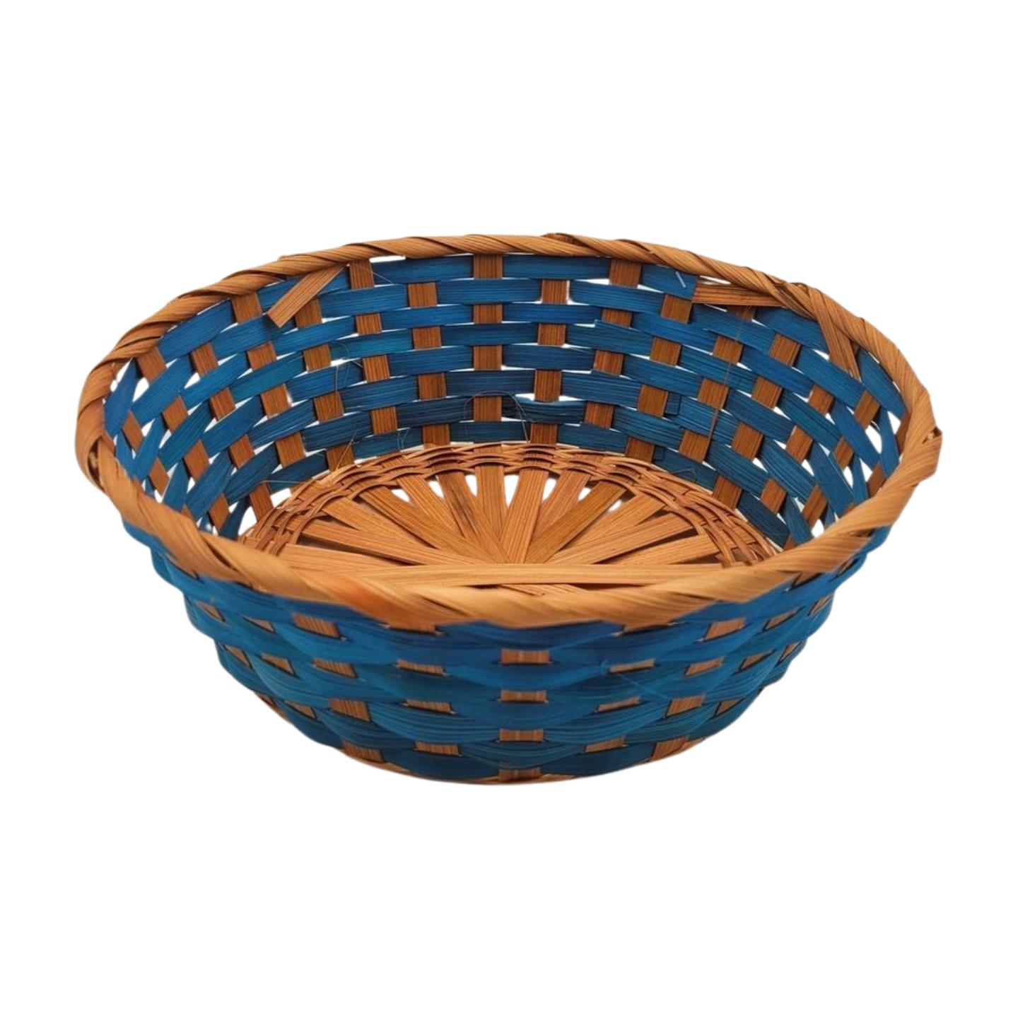 סלסלת קש עגולה בינונית