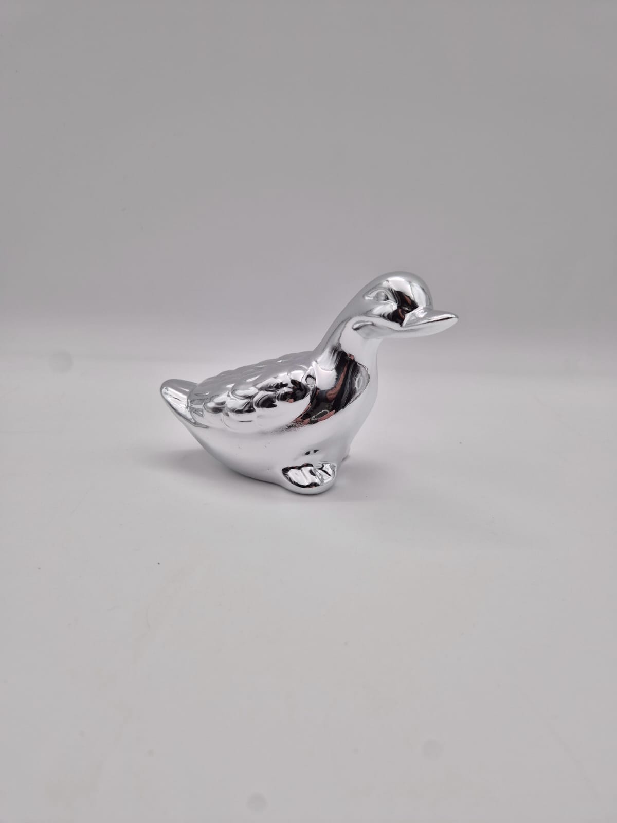 ברווז חרסינה כסף (72בקרטון)