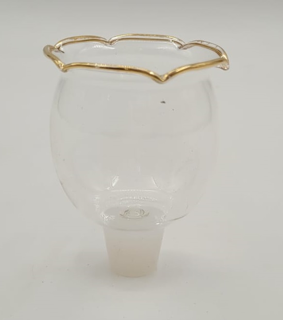 כוס מעוטרת דגם פרח (18 יח' במארז)