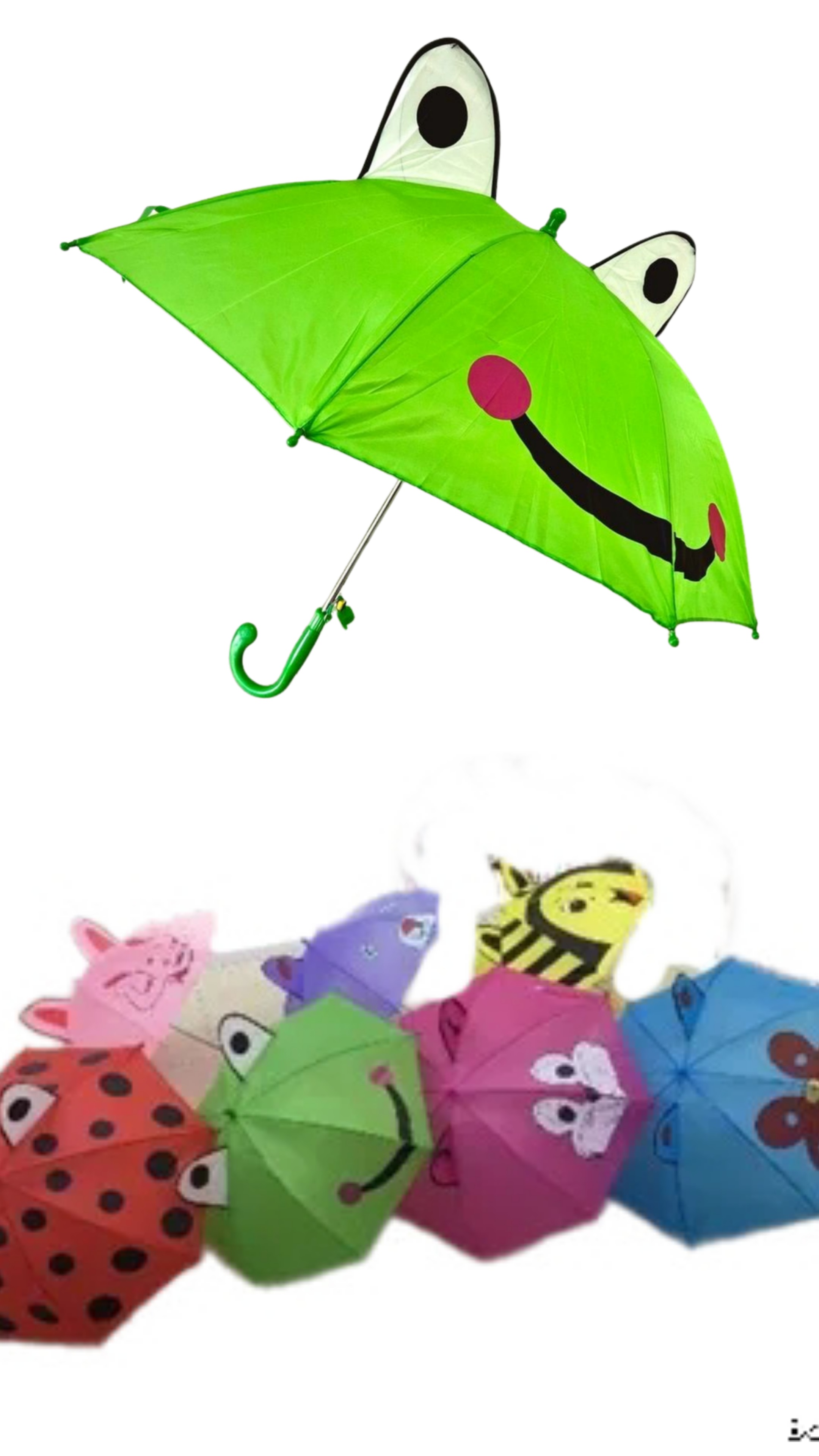 מטריה עם אזניים לילדים  מיקס (120בקרטון)