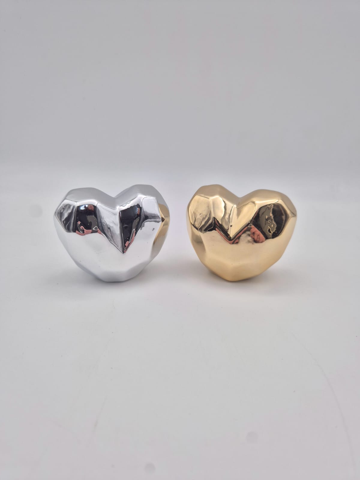 לב זהב/כסף חרסינה(192בקרטון)