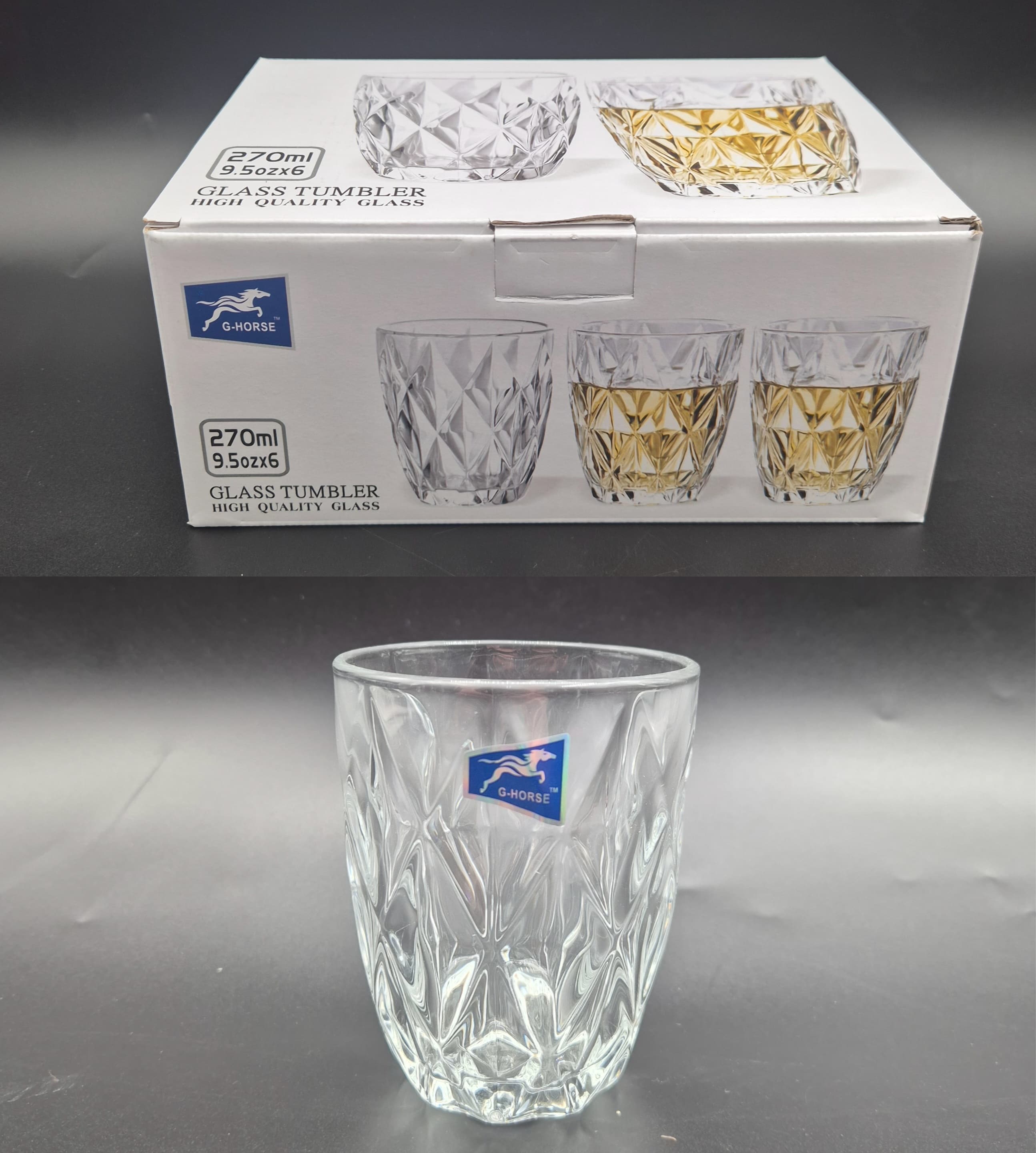 מארז 6 כוסות זכוכית דגם 5510