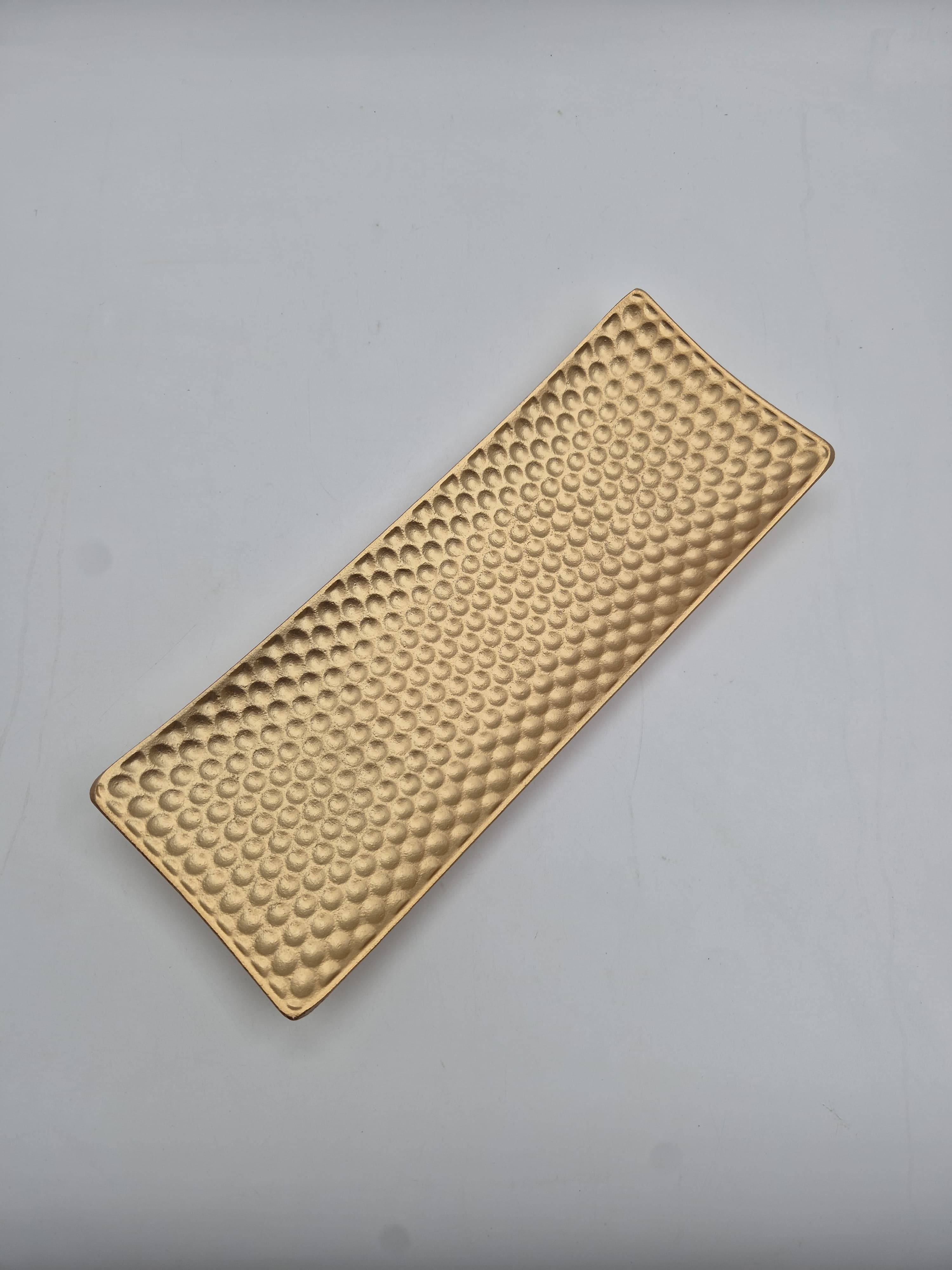 מגש דקורטיבי דגם מלבן זהב