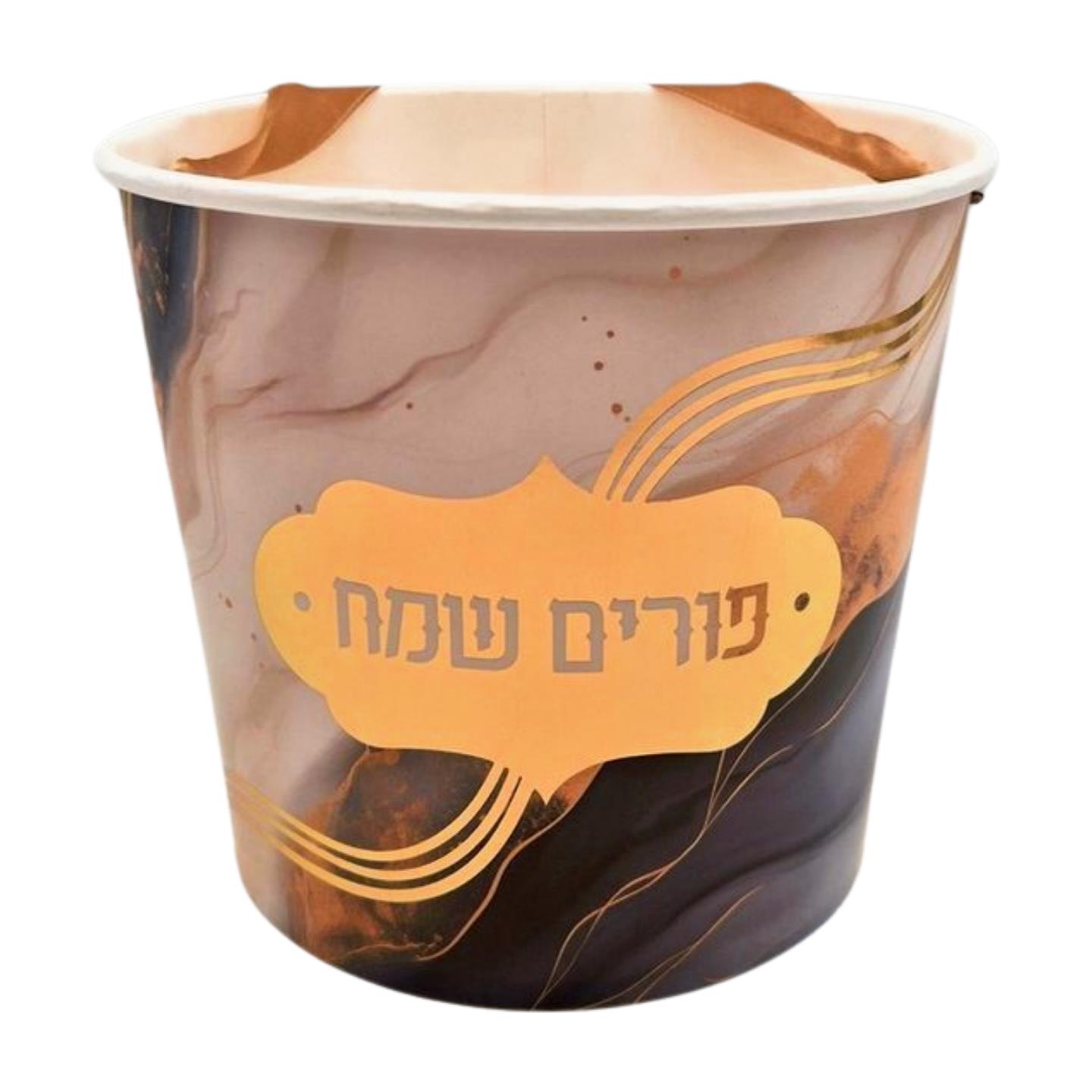 דלי שיש למשלוח מנות עם שרוך   