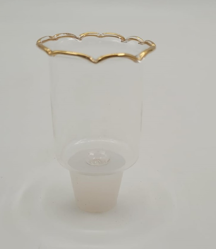 זוג כוסיות מעוטרות דגם עיטור קטן (20 זוגות במארז)