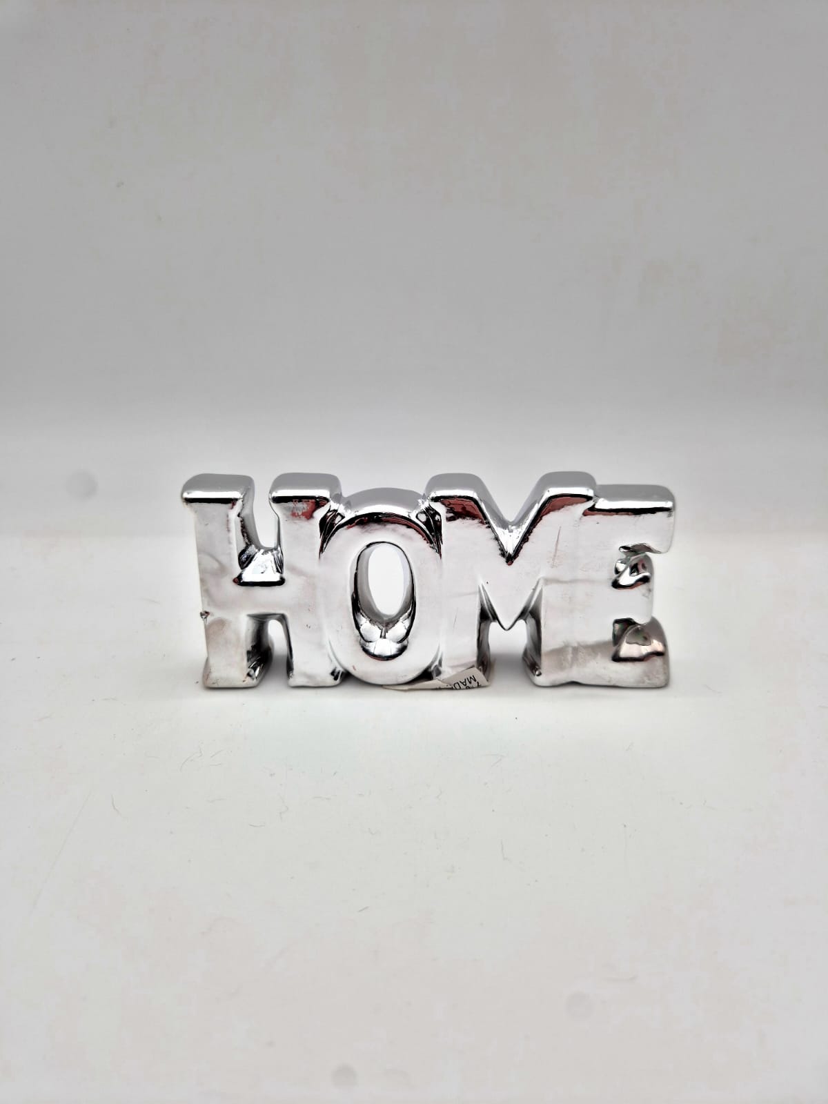 קישוט HOME כסף חרסינה (3בקרטון)