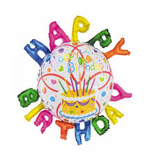 בלון מיילר 24" HAPPY  BIRTHDAY אותית מתנפחות