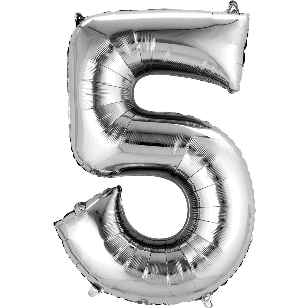 בלון מיילר 14" לניפוח עצמי כסף 5