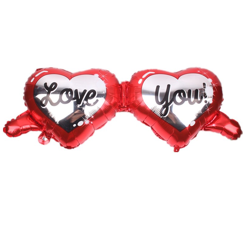 בלון משקפיים LOVE מיילר להליום
