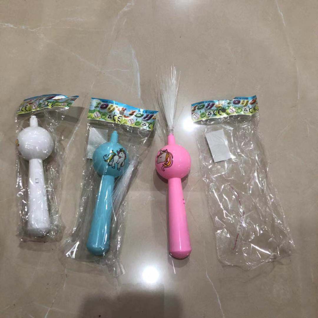 מקל אור סיבים חד קרן צבע מלא 