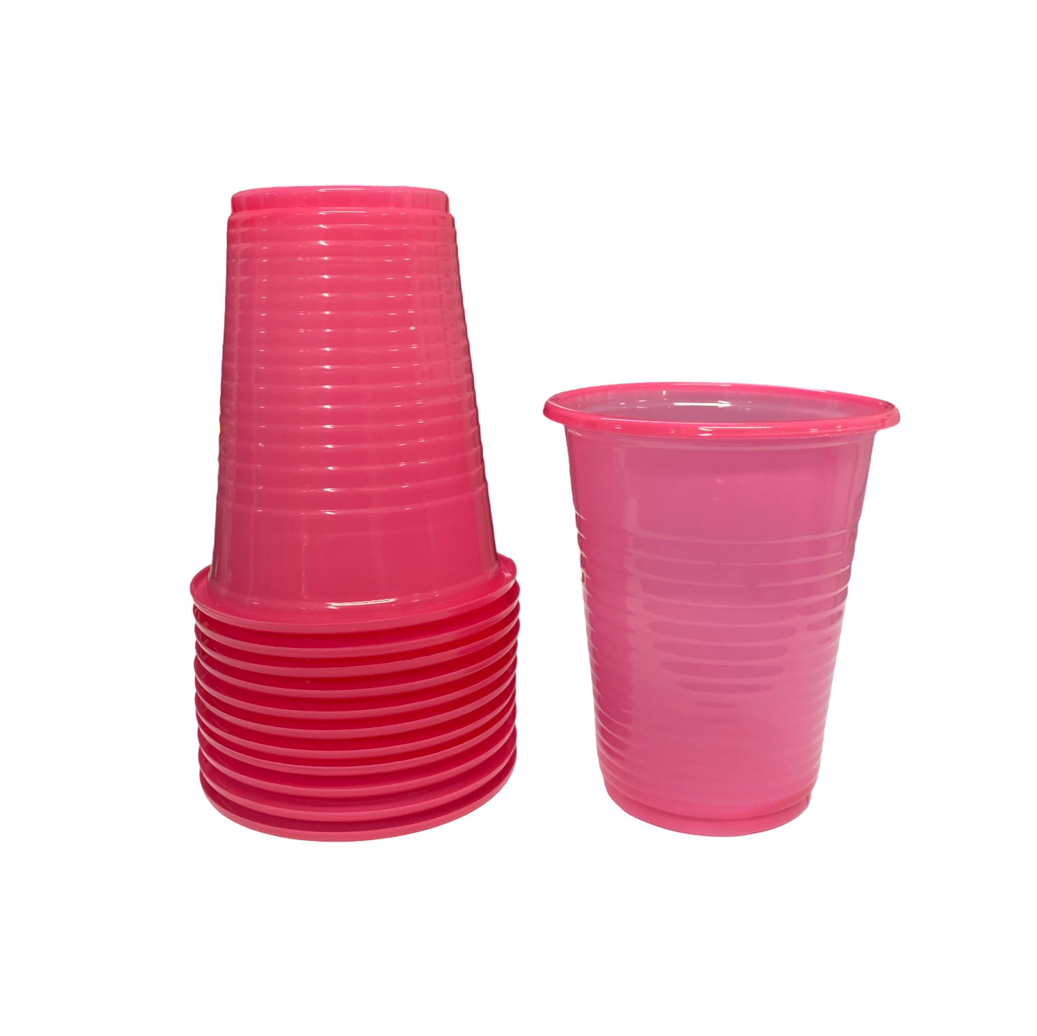 קשת - ורוד כוסות פלסטיק מארז  50 יח