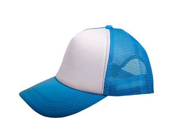 כובע רשת ילדים להדפסה 52סמ כחול בהיר