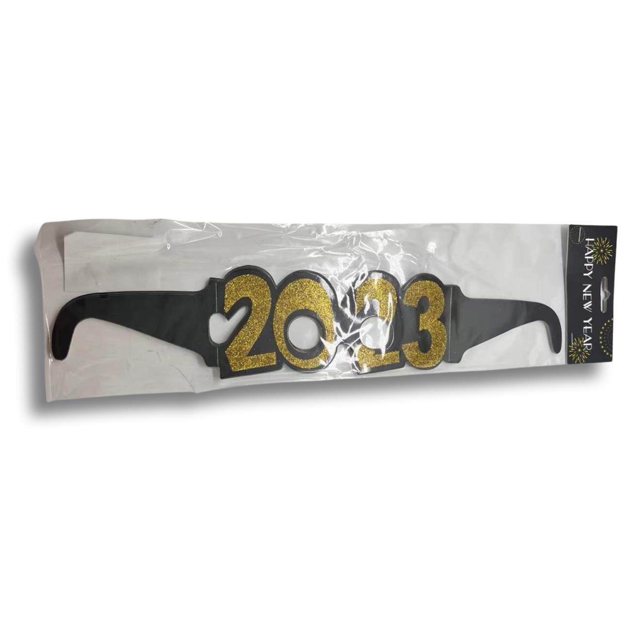 משקף H N Y  נצנצים זהב 2023 /6 יח