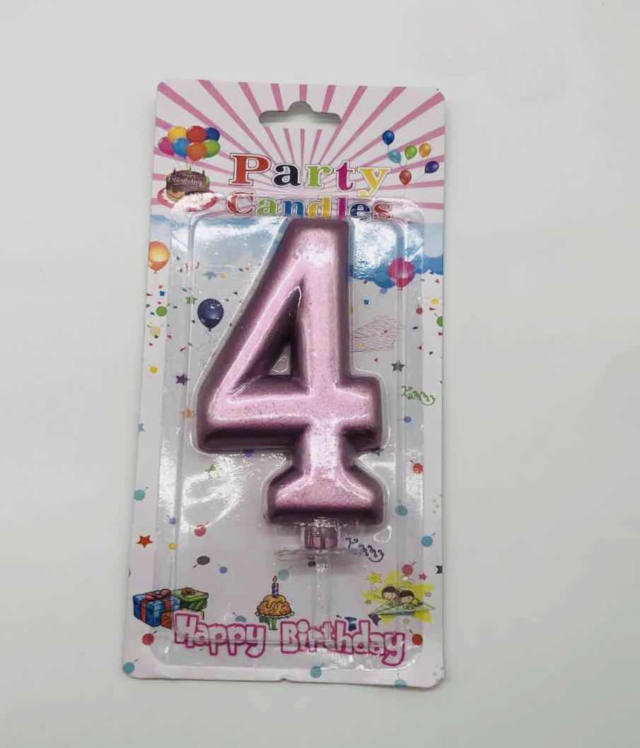 נר 4 מעוצב רוז גולד 12 סמ