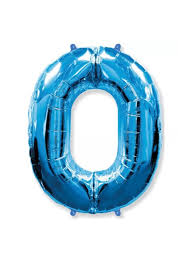 בלון 34" מספר 0 כחול