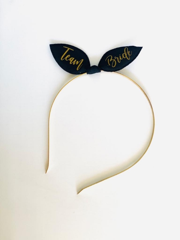 קשת זהב פפיון TEAM BRIDE שחור