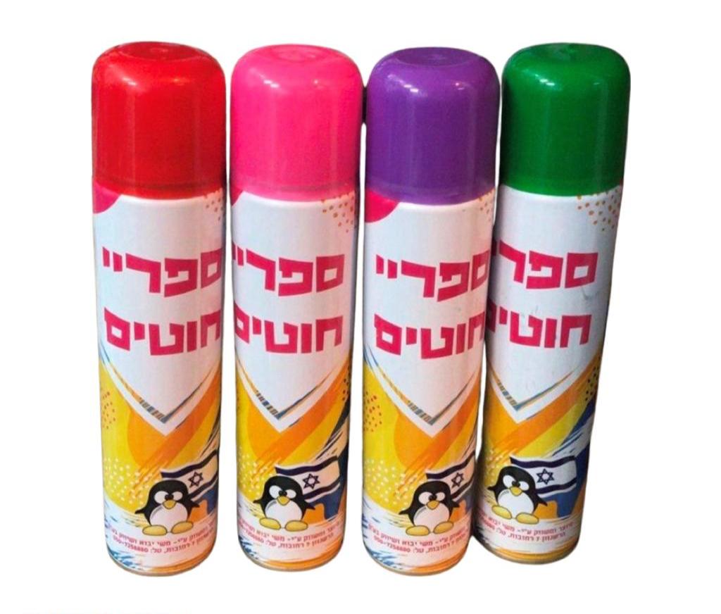 ספריי חוטים בצבעים