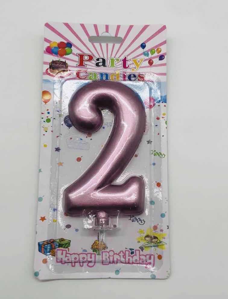 נר 2 מעוצב רוז גולד 12 סמ