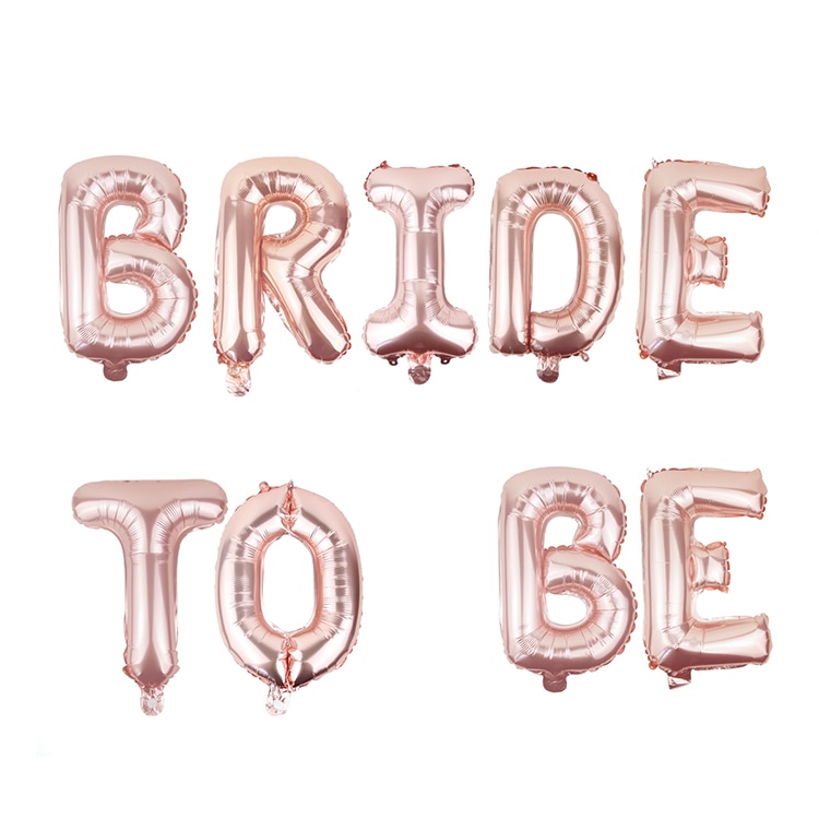 סט בלונים 14" bride to be רוז גולד