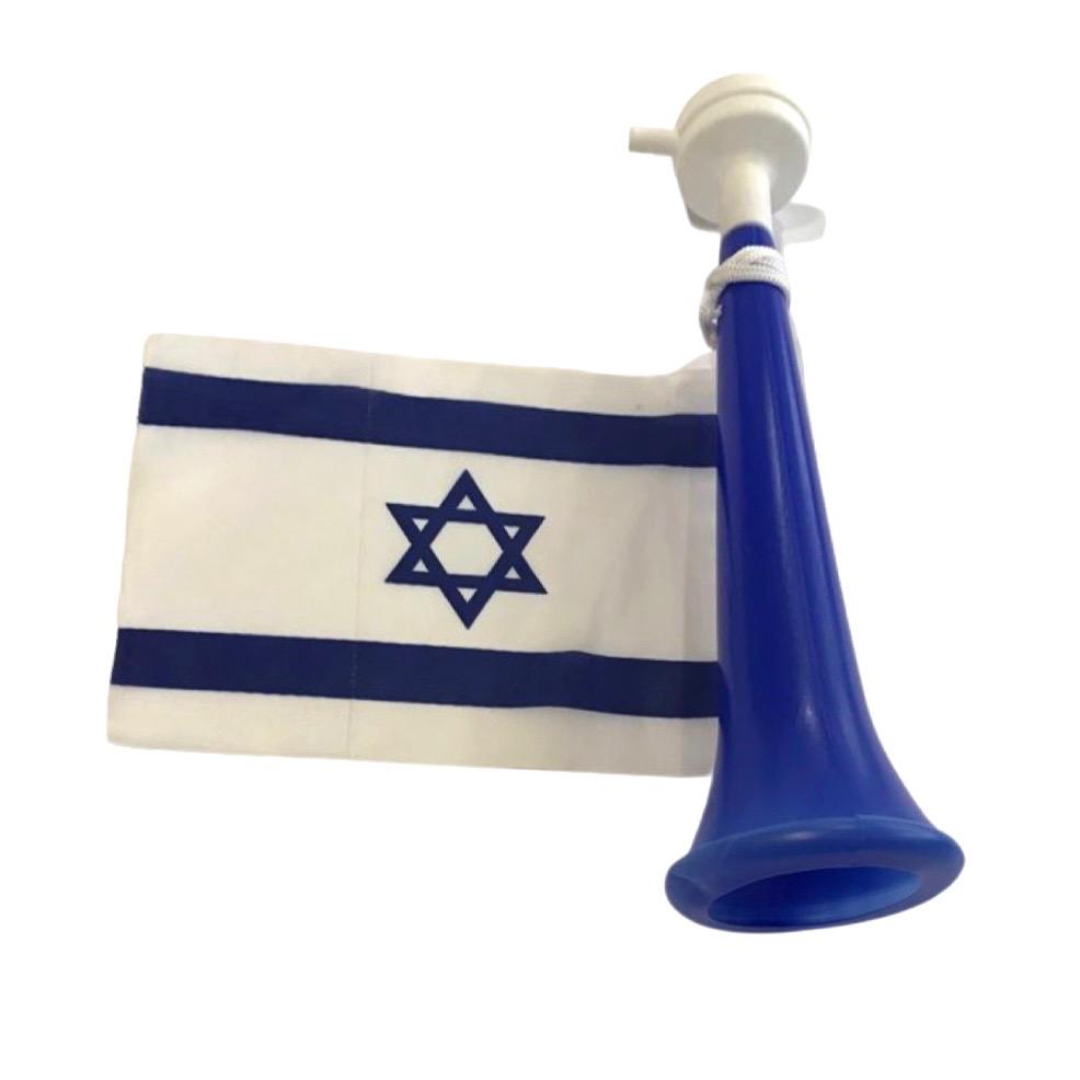 א עצמאות - זמבורה ארוכה עם דגל ישראל 28*8