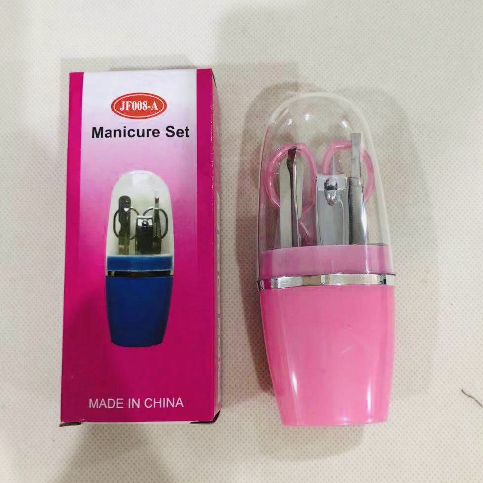ערכת פדיקור 5 חלקים ורוד דגם קלאסי