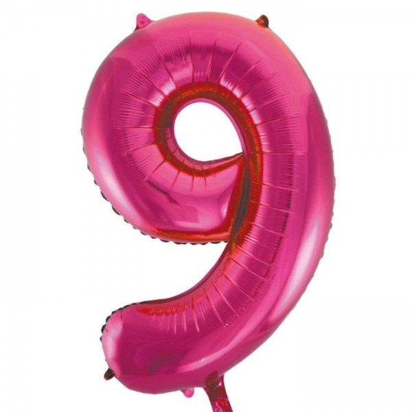 בלון 34" מספר 8 ורוד