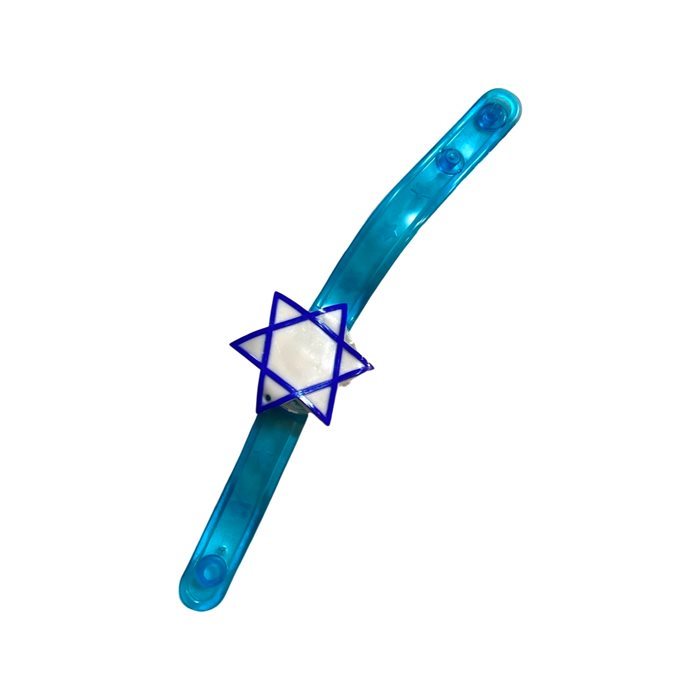 א עצמאות - סיליקון צמיד (שעון) דגל ישראל עם אור