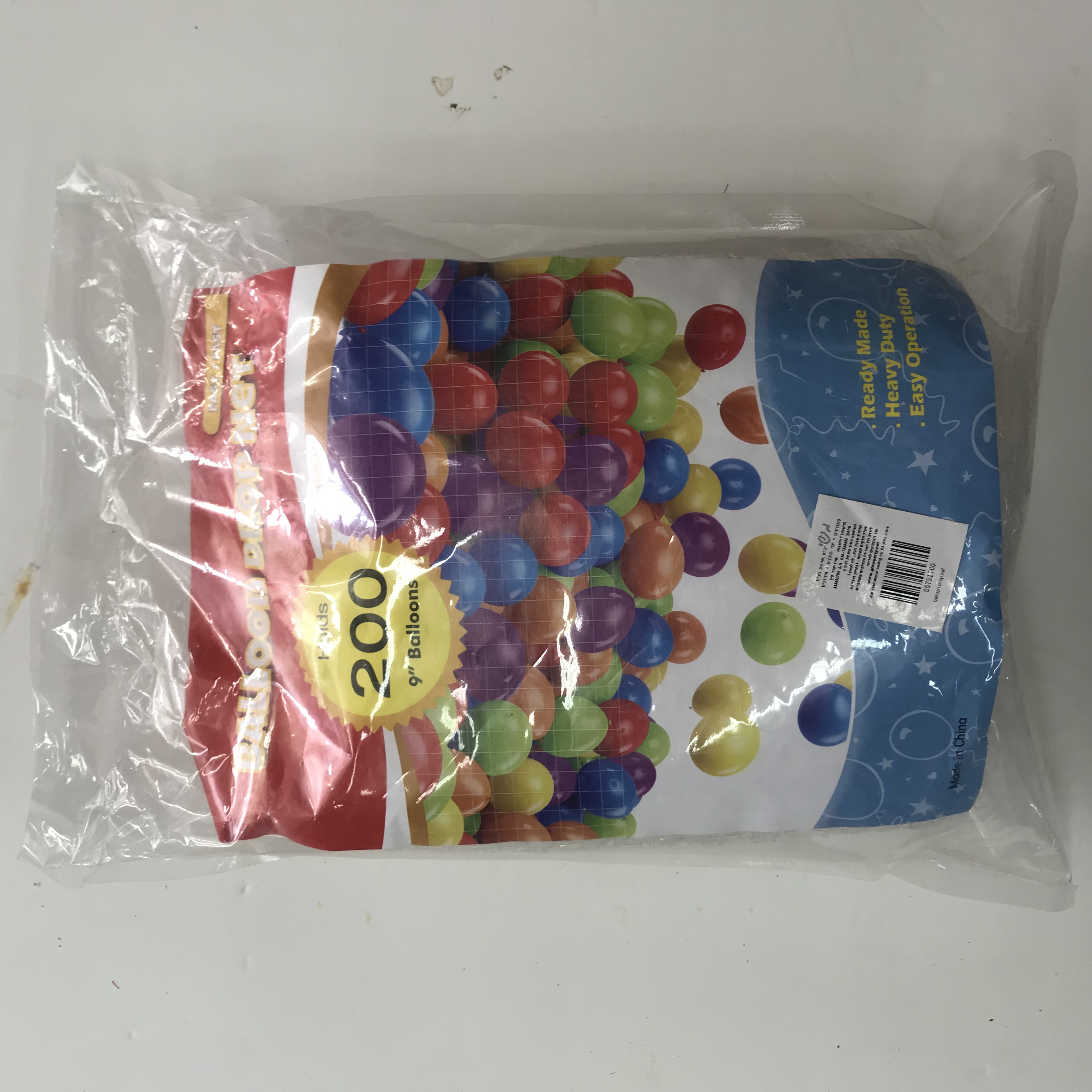 רשת בלונים 200 יח בלונים